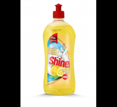 SHINE prostriedok na umývanie riadu citrón CBA Premium 500ml