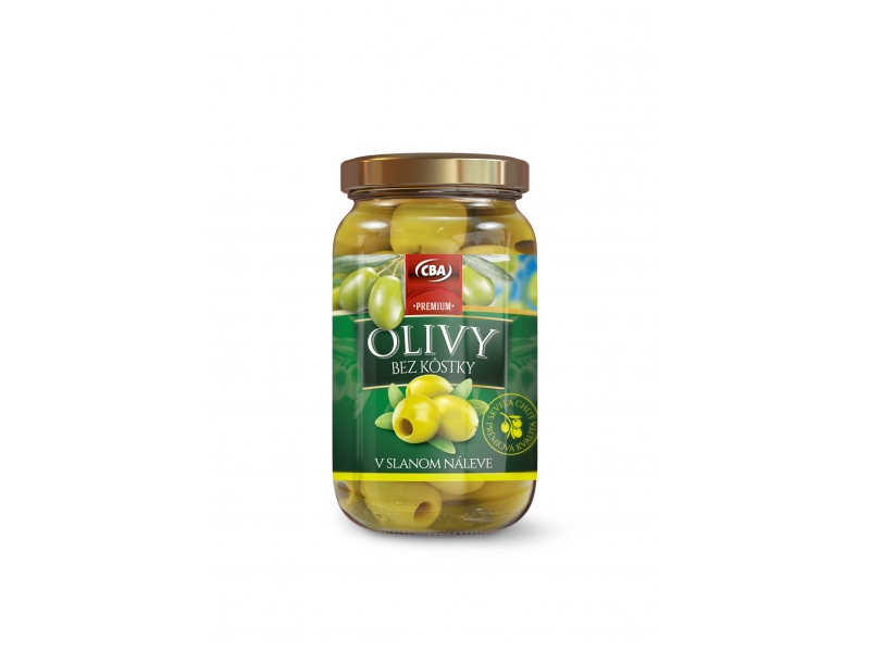 Olivy bez kôstky v slanom náleve CBA 360g