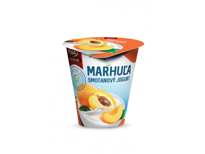 Smotanový jogurt  marhuľový CBA Premium 145g