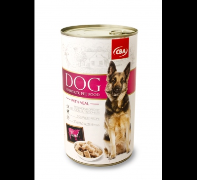 Kompletné krmivo pre psov teľacie CBA 1240g