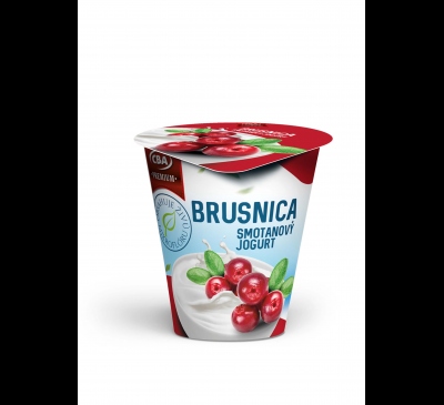 Smotanový jogurt brusnicový CBA Premium 145g