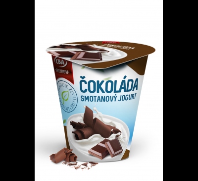 Smotanový jogurt čokoláda CBA Premium 145g