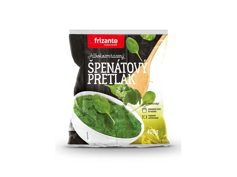 Hlbokomrazený špenátový pretlak Frizanto 400g