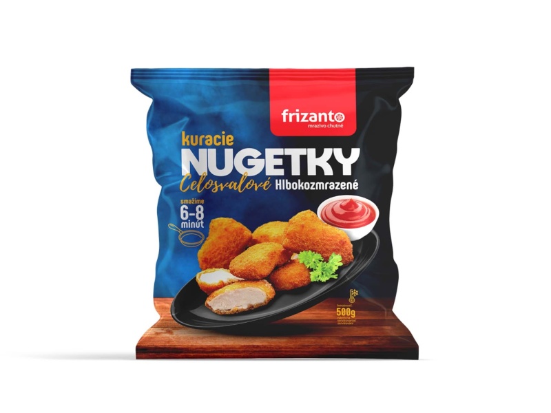 Frizanto kuracie nugetky celosvalové hlbokomrazené CBA 500g
