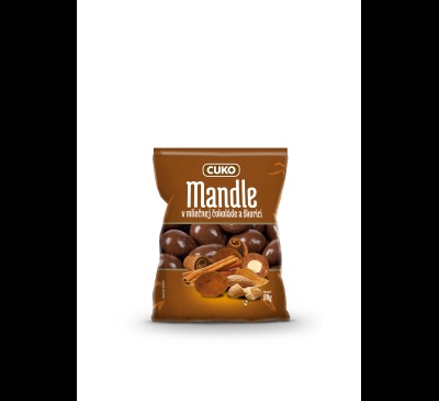 Cuko mandle v mliečnej čokoláde a škorici CBA 80g