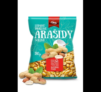 Arašidy pražené lúpané solené NATURE CBA 180g