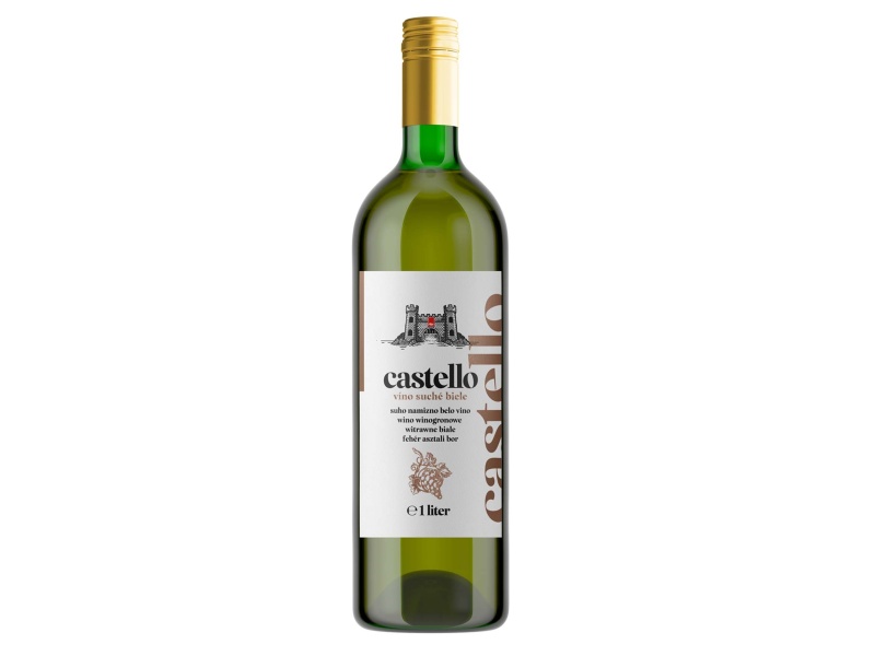 Castello víno suché biele CBA 1l