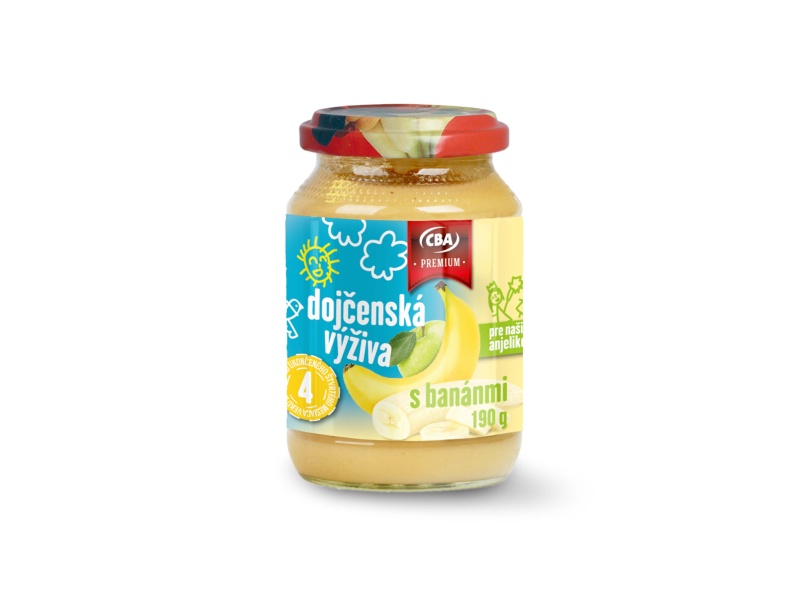 Dojčenská výživa s banánmi CBA Premium 190g
