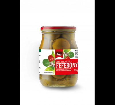 Sterilizované feferóny CBA 320g