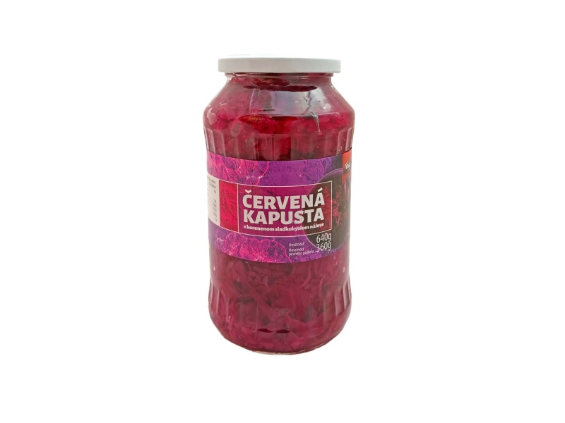 Červená kapusta v korenenom sladkokyslom náleve CBA 640g