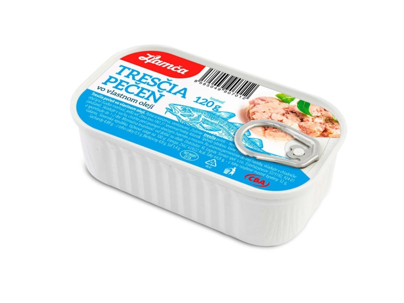 Hamča Treščia pečeň vo vlastnom oleji CBA 120g 