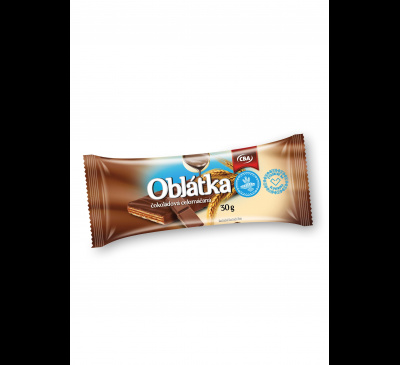 Oblátka čokoládová celomáčaná CBA 30g
