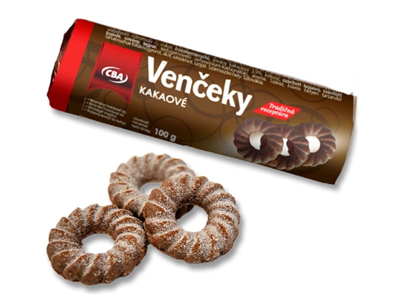 Kakaové venčeky sušienky obaľované CBA 100g