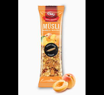Müsli tyčinka marhuľová CBA 30g