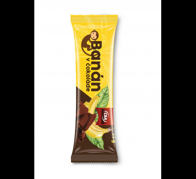 Banán v čokoláde CBA 25g