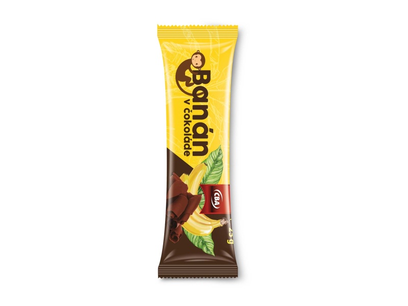 Banán v čokoláde CBA 25g