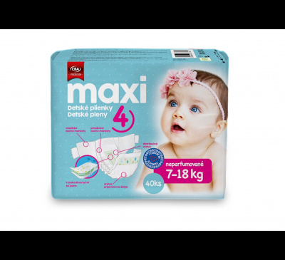 Detské plienky Maxi CBA Premium 40ks