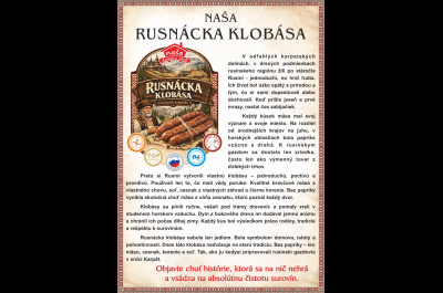 Rusnáska klobása - NOVINKA